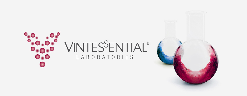 Vintessentials Laboratories Logo and Flasks