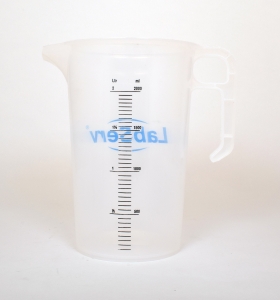 Jug plastic graduated 2L autoclavable