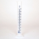 Measuring cylinder plastic translucent 100mL blue graduations