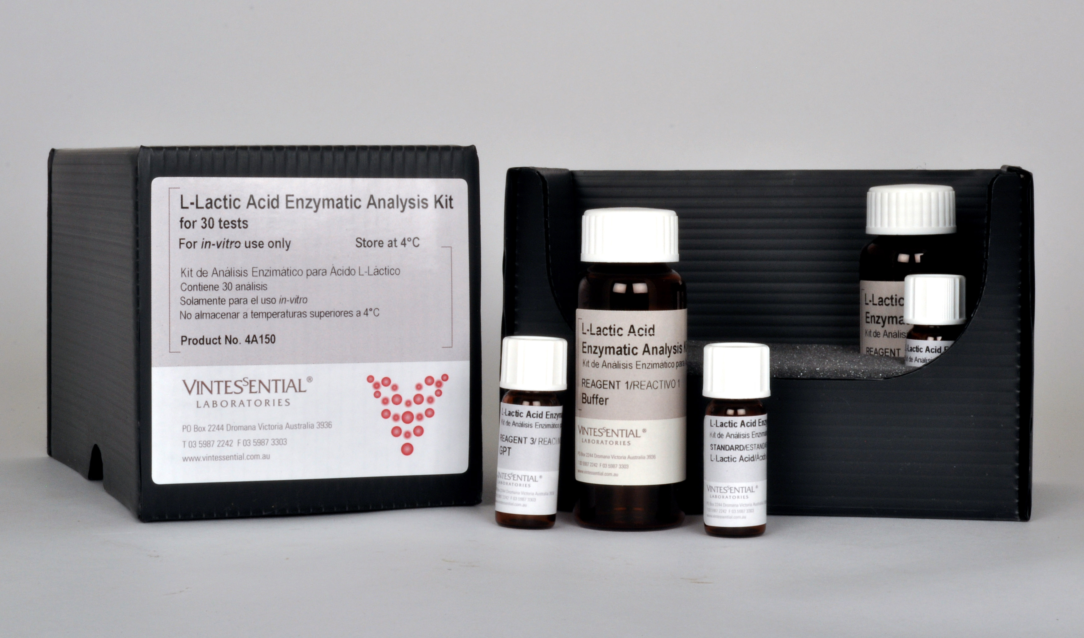 Enzymatic Test Kit LLactic Acid 30 Tests Vintessential Wine