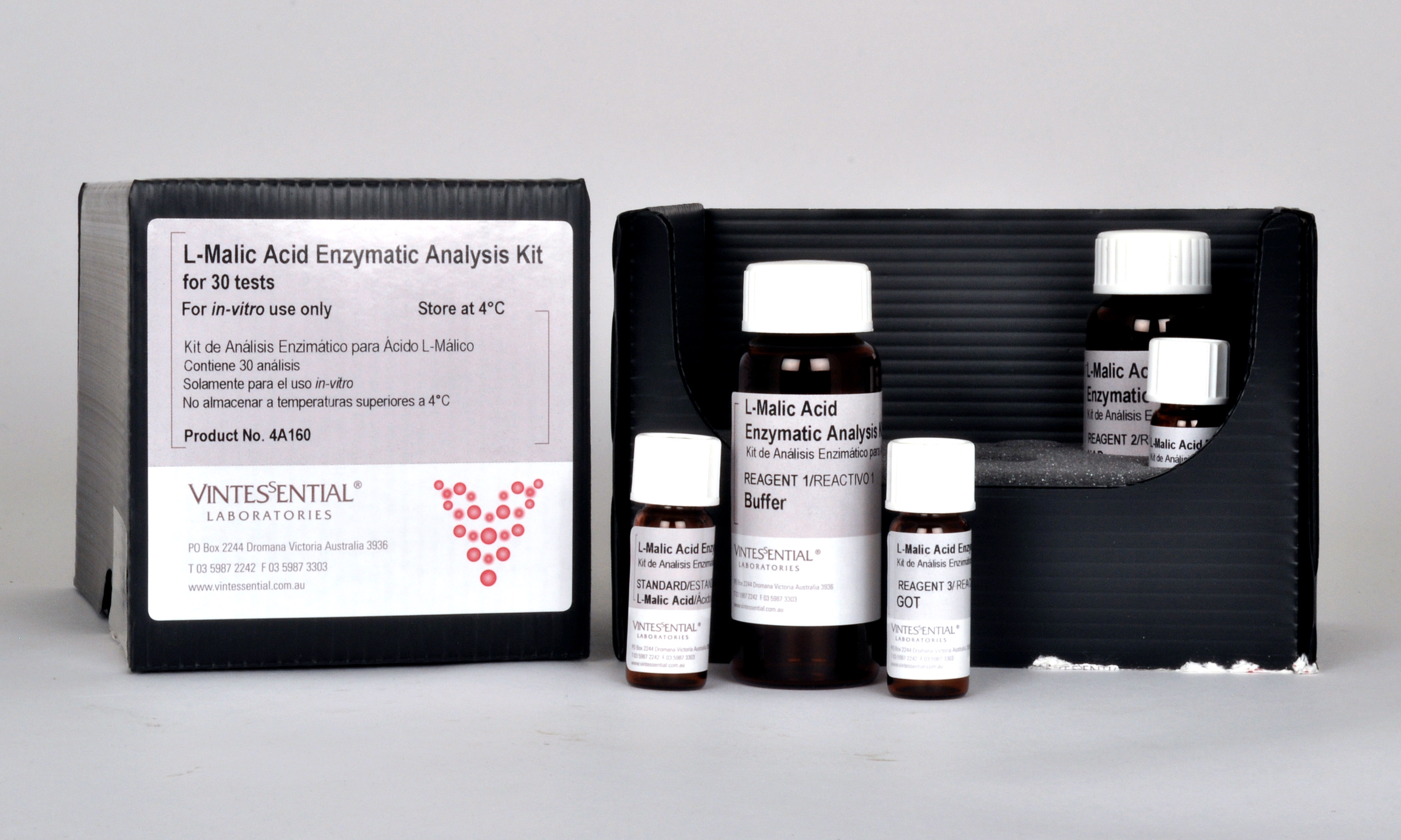 Enzymatic Test Kit LMalic Acid 30 Tests Vintessential Wine Laboratories