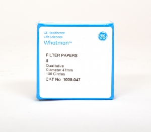 Filter paper Whatman No.5 47mm dia 2.5um 100 per pack