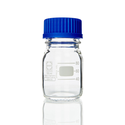 Bottle Schott with lid 100mL