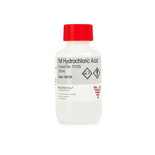 Hydrochloric acid 1M 125mL