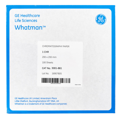 Paper chromatography Whatman 1 CHR 20cm pack 10